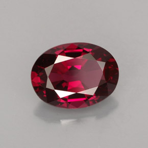 1.77 ct Red Spinel Stone, Natural Spinel in Oval Facet Shape for Sale