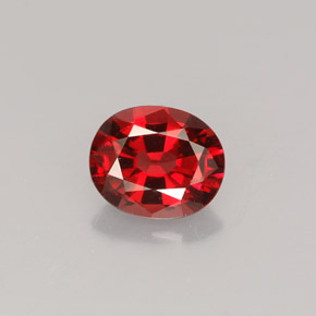 0.76 ct Red Spinel Gemstone, Spinel Gem in Oval Facet Shape for Sale.