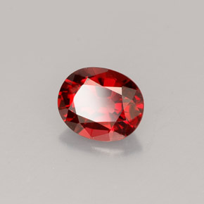 0.76 ct Red Spinel Stone, Natural Spinel in Oval Facet Shape for Sale