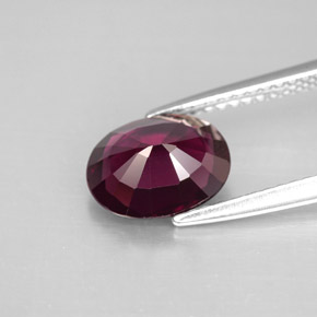 Spinel Gemstone in 9 x 7 mm (calibrated) Size for Sale, Spinel Stone in Deep Reddish Purple Color