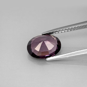 Spinel Gemstone in 9 x 7 mm (calibrated) Size for Sale, Spinel Stone in Deep Purple Color