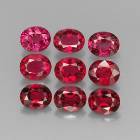 4.15 ct Red Spinel Stone, Natural Spinel in Oval Facet Shape for Sale