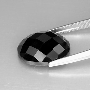 Spinel Gemstone in 16 x 12 mm (calibrated) Size for Sale, Spinel Stone in Black Color