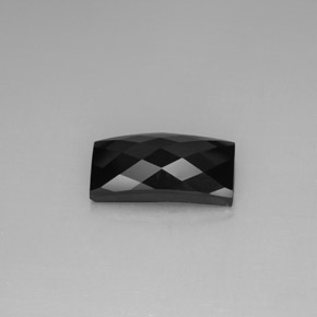 14.35 ct Black Spinel Stone, Natural Spinel in Baguette Checkerboard Shape for Sale