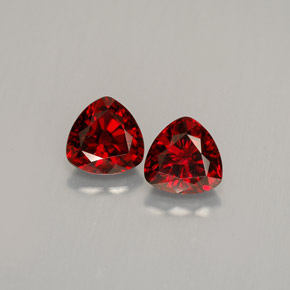 1.20 ct Red Spinel Gemstone, Spinel Gem in Trillion Facet Shape for Sale.