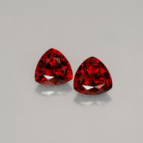 1.09 ct Red Spinel Gemstone, Spinel Gem in Trillion Facet Shape for Sale.