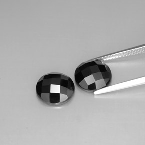Spinel Gemstone in 10 mm (calibrated) Size for Sale, Spinel Stone in Black Color