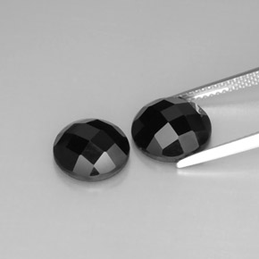 Spinel Gemstone in 10 mm (calibrated) Size for Sale, Spinel Stone in Black Color