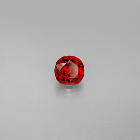 0.57 ct Orange Spinel Stone, Natural Spinel in Round Facet Shape for Sale