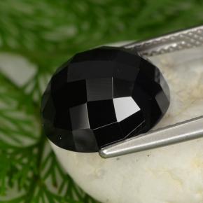 Spinel Gemstone in 12 mm (calibrated) Size for Sale, Spinel Stone in Black Color