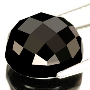 Spinel Gemstone in 12 mm (calibrated) Size for Sale, Spinel Stone in Black Color