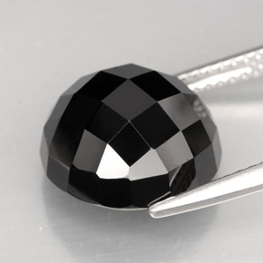 Spinel Gemstone in 12 mm (calibrated) Size for Sale, Spinel Stone in Black Color