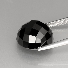 Spinel Gemstone in 12 mm (calibrated) Size for Sale, Spinel Stone in Black Color