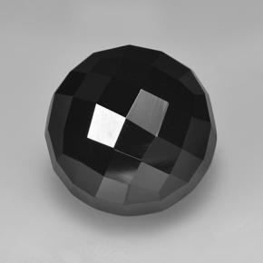 Schwarz Spinell Edelstein - 8.9ct Rund Rosenschliff (ID: 225850)