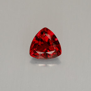 0.53 ct Red Spinel Gemstone, Spinel Gem in Trillion Facet Shape for Sale.