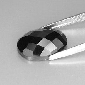 Spinel Gemstone in 16 x 12 mm (calibrated) Size for Sale, Spinel Stone in Black Color