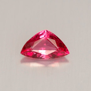 0.44 ct Red Spinel Gemstone, Spinel Gem in Trillion Facet Shape for Sale.