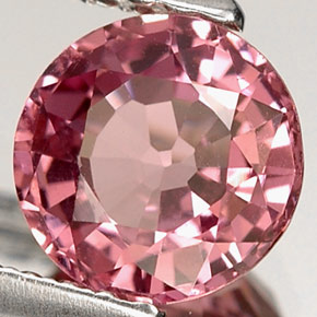 1.13 ct Pink Spinel Stone, Natural Spinel in Round Facet Shape for Sale