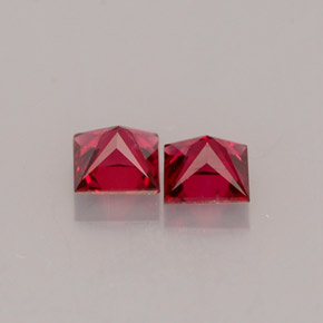 Spinel Gemstone in 3.3 x 3.3 mm Size for Sale, Spinel Stone in Pink Red Color