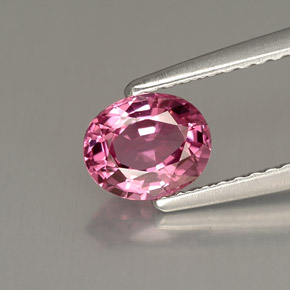 0.84 ct Pink Spinel Gemstone, Spinel Gem in Oval Facet Shape for Sale.