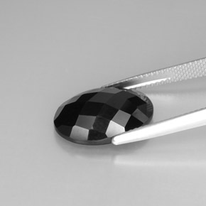 Spinel Gemstone in 16 x 12 mm (calibrated) Size for Sale, Spinel Stone in Black Color