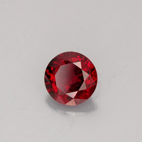 0.59 ct Red Spinel Stone, Natural Spinel in Round Facet Shape for Sale