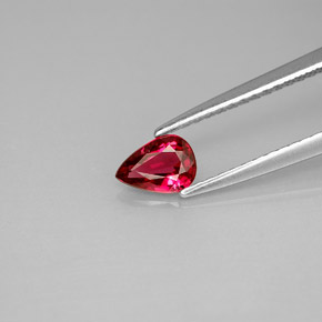 0.38 ct Red Spinel Gemstone, Spinel Gem in Pear Facet Shape for Sale.