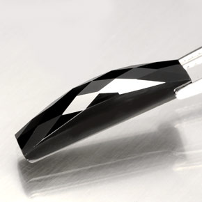 Spinel Gemstone in 17.7 x 3.9 mm Size for Sale, Spinel Stone in Black Color
