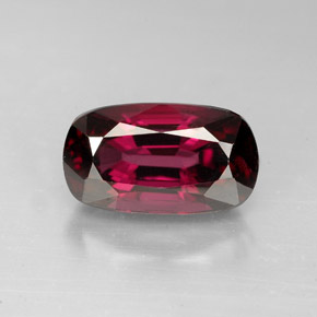 3.85 ct Red Spinel Gemstone, Spinel Gem in Cushion-Cut Shape for Sale.