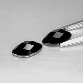 Spinel Gemstone in 8 x 4 mm (calibrated) Size for Sale, Spinel Stone in Black Color