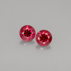 0.60 ct Red Spinel Gemstone, Spinel Gem in Diamond-Cut Shape for Sale.