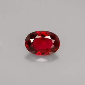 0.69 ct Red Spinel Gemstone, Spinel Gem in Oval Facet Shape for Sale.