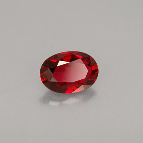 0.69 ct Red Spinel Stone, Natural Spinel in Oval Facet Shape for Sale