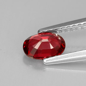 Spinel Gemstone in 6.5 x 4.6 mm Size for Sale, Spinel Stone in Red Color