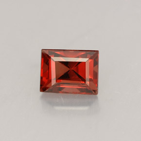 0.56 ct Red Spinel Gemstone, Spinel Gem in Baguette Facet Shape for Sale.