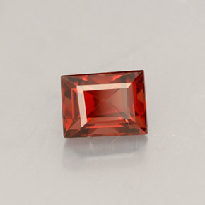 0.56 ct Red Spinel Stone, Natural Spinel in Baguette Facet Shape for Sale