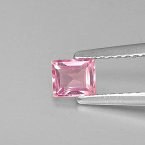 0.37 ct Pink Spinel Gemstone, Spinel Gem in Baguette Facet Shape for Sale.