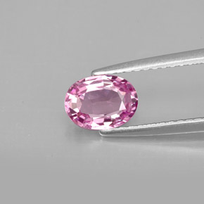 0.87 ct Pink Spinel Gemstone, Spinel Gem in Oval Facet Shape for Sale.