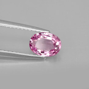 0.87 ct Pink Spinel Stone, Natural Spinel in Oval Facet Shape for Sale