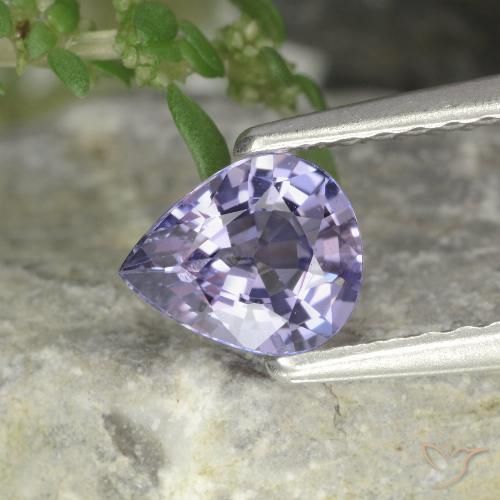 0.63ct Natural Pinkish Violet Spinel, Pear Shape, VVS-VS