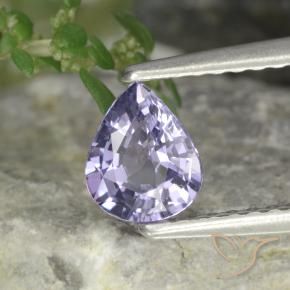 0.63 ct Violet Spinel Stone, Natural Spinel in Pear Facet Shape for Sale