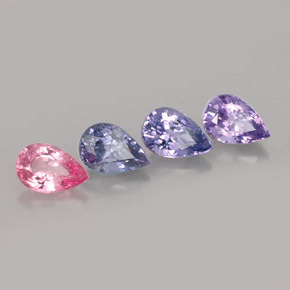 2.02 ct Multicolor Spinel Stone, Natural Spinel in Pear Facet Shape for Sale