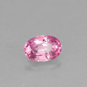 0.55 ct Pink Spinel Stone, Natural Spinel in Oval Facet Shape for Sale