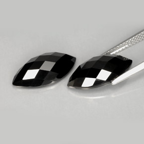 Spinel Gemstone in 16 x 8 mm (calibrated) Size for Sale, Spinel Stone in Black Color