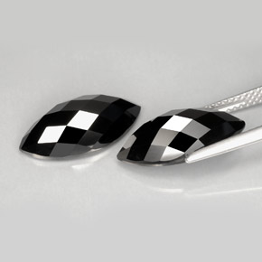 Spinel Gemstone in 16 x 8 mm (calibrated) Size for Sale, Spinel Stone in Black Color