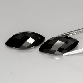 Spinel Gemstone in 16 x 8 mm (calibrated) Size for Sale, Spinel Stone in Black Color