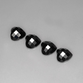 Spinel Gemstone in 8 x 8 mm (calibrated) Size for Sale, Spinel Stone in Black Color