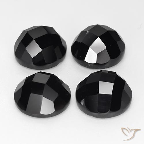 Spinel Gemstones in 10 mm (calibrated) Size for Sale, Spinel Stones in Black Color