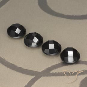 Spinel Gemstones in 10 mm (calibrated) Size for Sale, Spinel Stones in Black Color