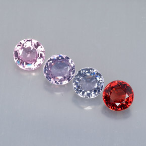 2.10 ct Multicolor Spinel Gemstone, Spinel Gem in Round Facet Shape for Sale.